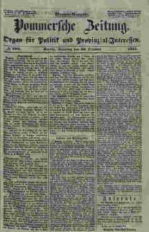 Pommersche Zeitung : organ für Politik und Provinzial-Interessen. 1853 Nr. 209