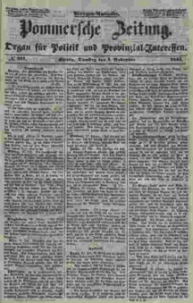 Pommersche Zeitung : organ für Politik und Provinzial-Interessen. 1853 Nr. 211