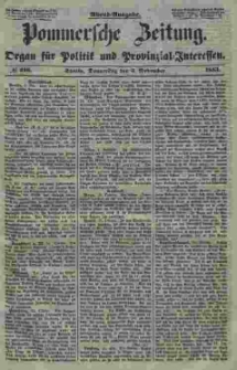 Pommersche Zeitung : organ für Politik und Provinzial-Interessen. 1853 Nr. 216