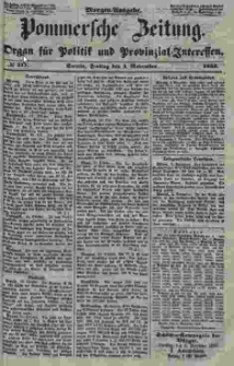 Pommersche Zeitung : organ für Politik und Provinzial-Interessen. 1853 Nr. 217