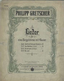 Da ich ein Kind war : Op. 43