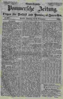 Pommersche Zeitung : organ für Politik und Provinzial-Interessen. 1853 Nr. 221