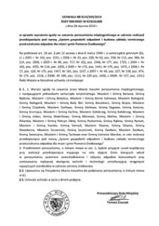 Uchwała Rady Miejskiej w Koszalinie nr XLVI/549/2010