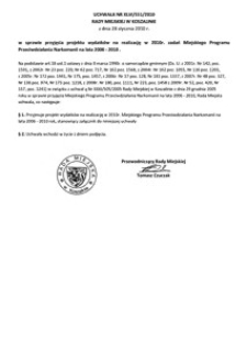 Uchwała Rady Miejskiej w Koszalinie nr XLVI/551/2010