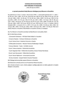 Uchwała Rady Miejskiej w Koszalinie nr XLVI/554/2010