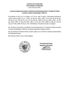 Uchwała Rady Miejskiej w Koszalinie nr XLVI/555/2010