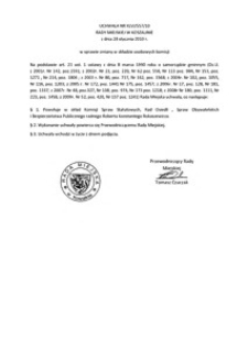 Uchwała Rady Miejskiej w Koszalinie nr XLVI/557/2010