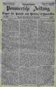 Pommersche Zeitung : organ für Politik und Provinzial-Interessen. 1853 Nr. 223