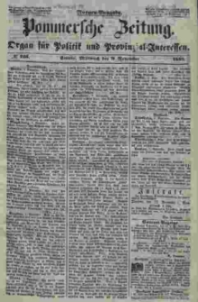 Pommersche Zeitung : organ für Politik und Provinzial-Interessen. 1853 Nr. 225