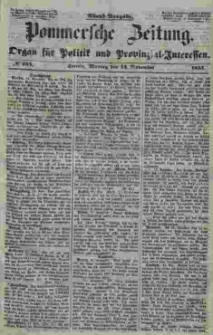 Pommersche Zeitung : organ für Politik und Provinzial-Interessen. 1853 Nr. 234