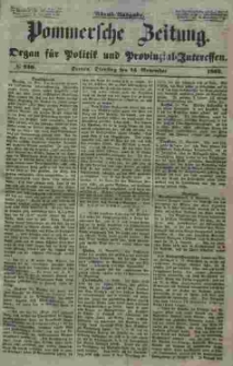 Pommersche Zeitung : organ für Politik und Provinzial-Interessen. 1853 Nr. 236