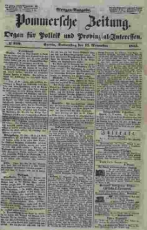 Pommersche Zeitung : organ für Politik und Provinzial-Interessen. 1853 Nr. 239