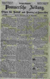Pommersche Zeitung : organ für Politik und Provinzial-Interessen. 1853 Nr. 239