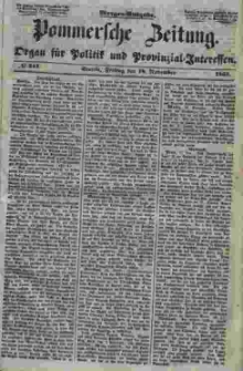 Pommersche Zeitung : organ für Politik und Provinzial-Interessen. 1853 Nr. 241