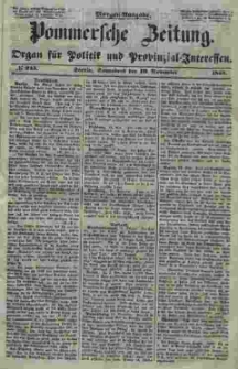 Pommersche Zeitung : organ für Politik und Provinzial-Interessen. 1853 Nr. 243