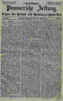 Pommersche Zeitung : organ für Politik und Provinzial-Interessen. 1853 Nr. 244