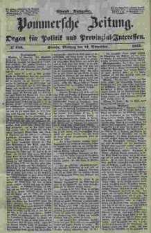 Pommersche Zeitung : organ für Politik und Provinzial-Interessen. 1853 Nr. 246