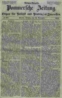 Pommersche Zeitung : organ für Politik und Provinzial-Interessen. 1853 Nr. 247