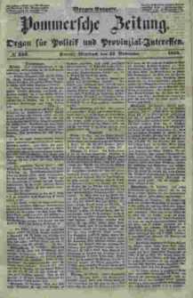 Pommersche Zeitung : organ für Politik und Provinzial-Interessen. 1853 Nr. 249