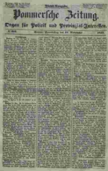 Pommersche Zeitung : organ für Politik und Provinzial-Interessen. 1853 Nr. 252