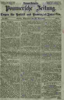 Pommersche Zeitung : organ für Politik und Provinzial-Interessen. 1853 Nr. 255