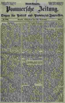 Pommersche Zeitung : organ für Politik und Provinzial-Interessen. 1853 Nr. 256