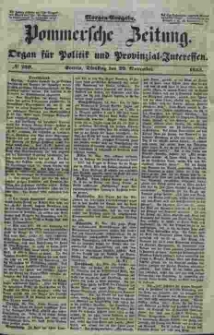 Pommersche Zeitung : organ f&uuml;r Politik und Provinzial-Interessen. 1853 Nr. 259