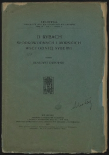 O rybach słodkowodnych i morskich Wschodniej Syberyi