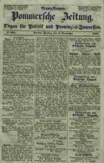 Pommersche Zeitung : organ für Politik und Provinzial-Interessen. 1853 Nr. 265 Blatt 1