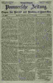 Pommersche Zeitung : organ für Politik und Provinzial-Interessen. 1853 Nr. 266 Blatt 1