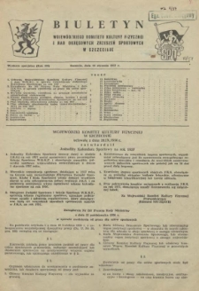 Biuletyn Wojew&oacute;dzkiego Komitetu Kultury Fizycznej i Rad Okręgowych Zrzeszeń Sportowych w Szczecinie. 1956 wyd.spec.