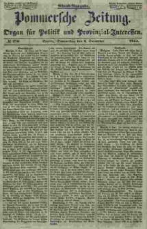 Pommersche Zeitung : organ für Politik und Provinzial-Interessen. 1853 Nr. 276