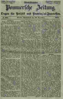Pommersche Zeitung : organ für Politik und Provinzial-Interessen. 1853 Nr. 280