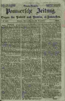 Pommersche Zeitung : organ für Politik und Provinzial-Interessen. 1853 Nr. 287