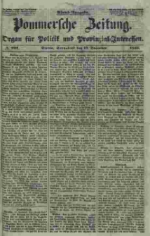Pommersche Zeitung : organ für Politik und Provinzial-Interessen. 1853 Nr. 292