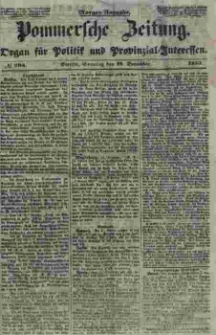 Pommersche Zeitung : organ für Politik und Provinzial-Interessen. 1853 Nr. 295