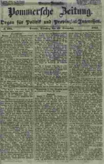 Pommersche Zeitung : organ für Politik und Provinzial-Interessen. 1853 Nr. 296