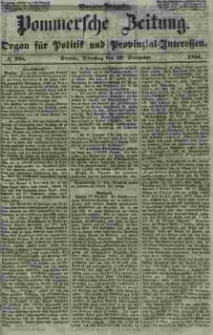 Pommersche Zeitung : organ für Politik und Provinzial-Interessen. 1853 Nr. 296