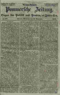 Pommersche Zeitung : organ für Politik und Provinzial-Interessen. 1853 Nr. 297