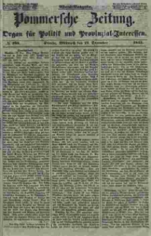 Pommersche Zeitung : organ für Politik und Provinzial-Interessen. 1853 Nr. 298