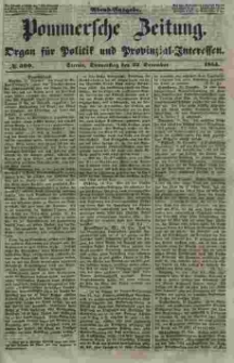 Pommersche Zeitung : organ für Politik und Provinzial-Interessen. 1853 Nr. 300