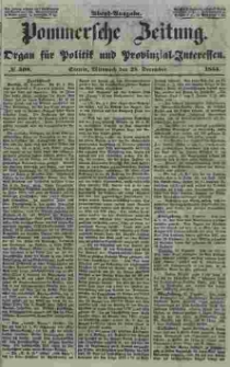 Pommersche Zeitung : organ für Politik und Provinzial-Interessen. 1853 Nr. 308