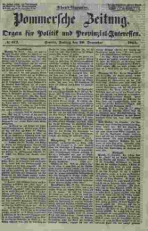 Pommersche Zeitung : organ für Politik und Provinzial-Interessen. 1853 Nr. 312