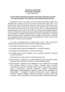 Uchwała Rady Miejskiej w Koszalinie nr XLVIII/562/2010