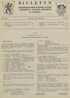 Biuletyn Wojew&oacute;dzkiego Komitetu Kultury Fizycznej i Rad Okręgowych Zrzeszeń Sportowych w Szczecinie. R.3, 1957 nr 3
