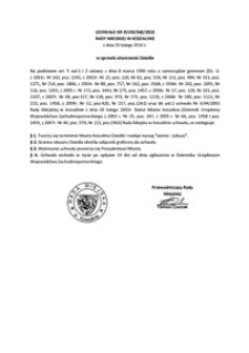 Uchwała Rady Miejskiej w Koszalinie nr XLVIII/568/2010