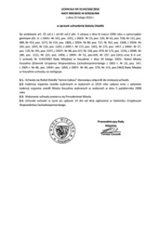 Uchwała Rady Miejskiej w Koszalinie nr XLVIII/569/2010