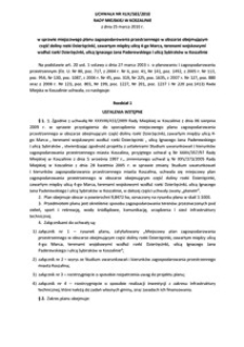 Uchwała Rady Miejskiej w Koszalinie nr XLIX/583/2010