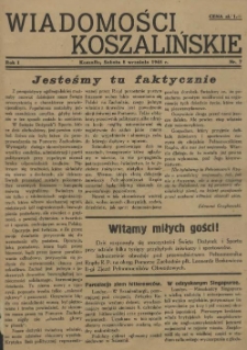 Wiadomości Koszalińskie. 1945 nr 7