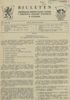 Biuletyn Wojew&oacute;dzkiego Komitetu Kultury Fizycznej i Rad Okręgowych Zrzeszeń Sportowych w Szczecinie. R.3, 1957 nr 5